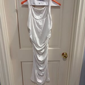 SUSANA MONACO Gathered Tank Dress in Sugar medium